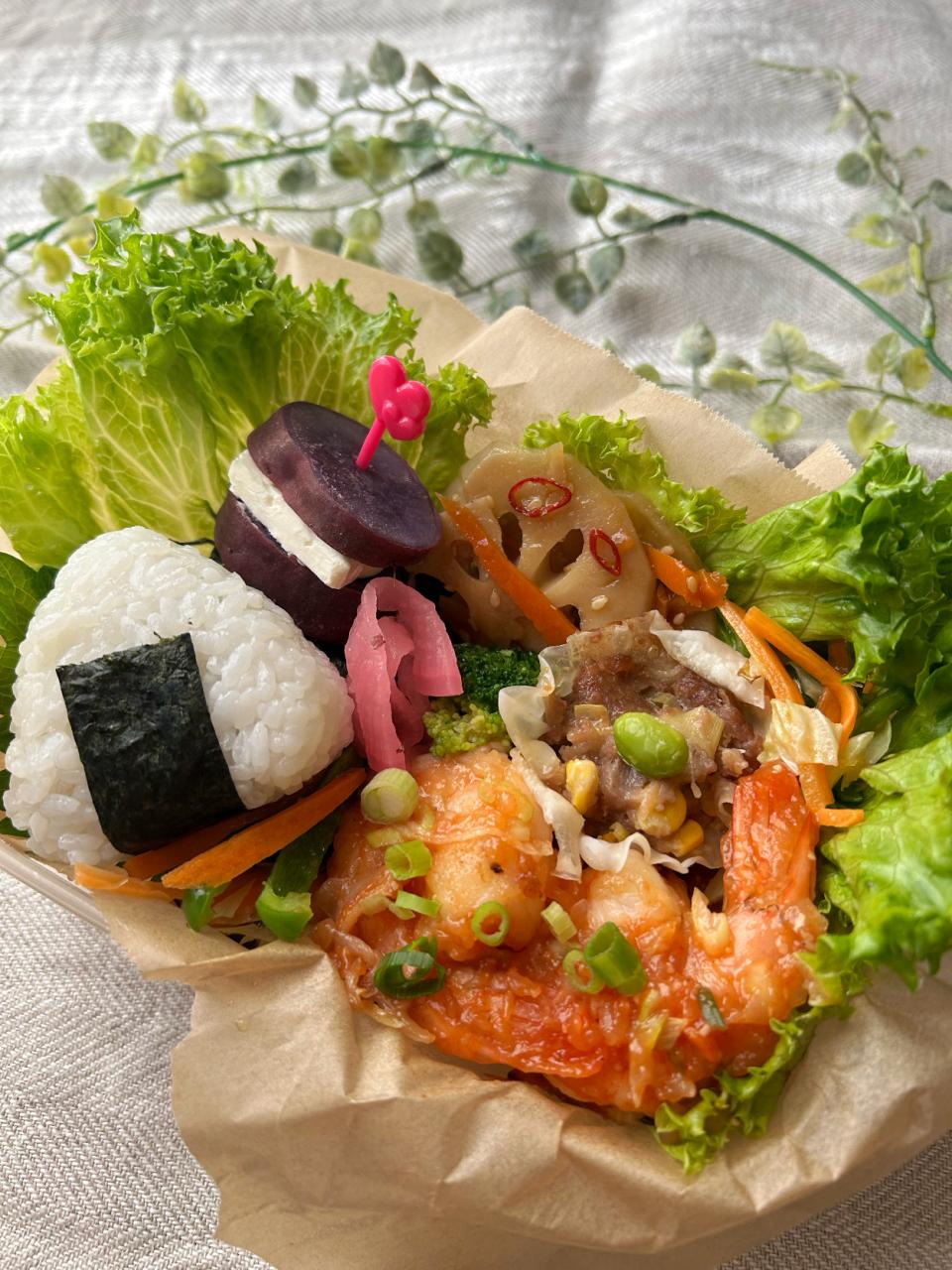 【誤差あり！弁当シリーズ】エビチリ🦐弁当